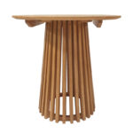 Kenda mindi wood table in natural shade D80x75cm - Image 2