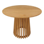 Kenda mindi wood table in natural shade D80x75cm