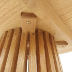 Kenda mindi wood table in natural shade D80x75cm - Image 4