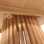 Kenda mindi wood coffee table in natural shade D80x45cm - Слика 4