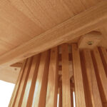 Kenda mindi wood coffee table in natural shade D100x45cm - Слика 4