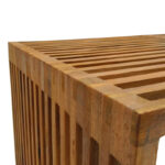 Marlin table teak wood in natural shade 100x50x45cm - Image 4