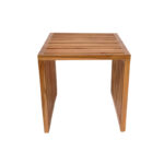 Side table Saimon teak wood in a natural shade 40x40x40cm - Слика 3