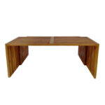 Tinnie table set of 2 teak wood in a natural shade - Image 5