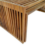 Tinnie table set of 2 teak wood in a natural shade - Image 6