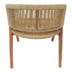 Armchair Wolly teak wood and pe rope in natural shade 60x60x76cm - Image 5