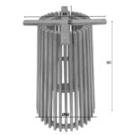 Indoor use bar table base Galy mindi wood in natural shade D60x90cm - Image 6