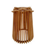 Indoor use table base Galy mindi wood in natural shade D60x75cm