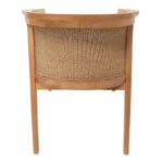 Granny armchair teak wood and synthetic rope in natural color 60x60x82cm - Image 5