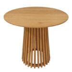 Kalie-Kenda dining set 7pcs in natural-beige shade Φ80x75cm - Image 5