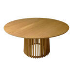 Granny-Kenda dining set 7pcs in natural-beige shade Φ150x75cm - Слика 5