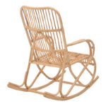Rocking chair Cormeny natural color rattan 108x71x103cm - Image 2