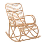 Rocking chair Cormeny natural color rattan 108x71x103cm