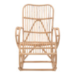 Rocking chair Cormeny natural color rattan 108x71x103cm - Image 4