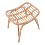 Vrebor stool rattan in natural color 53x41x46cm - Image 4