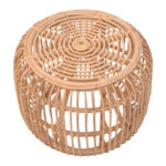 Rajesty stool rattan in natural color D60x46cm - Image 2