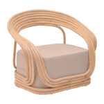 Set of 3 pieces Radictive-Siderty rattan in natural color - Image 2