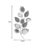 Wall decoration Neone metal in gold-white-grey shade 47.5x89x6 - Слика 2