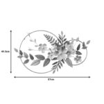 Wall decoration Shelly Inart metal in gold-blue shade 87x49,5x5 - Слика 2