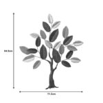 Wall decoration Oliver Inart metal in gold-black-grey shade 71.5x84.5x4cm - Image 2