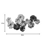 Wall decoration Merinda Inart metal in gold-black shade 88x47x5cm - Image 2