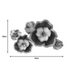 Wall decoration Rosalia Inart metal in gold-black shade 90x58x7.5cm - Слика 2