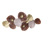 Ѕидна декорација Salie Inart метал во златно-розово-црвена нијанса 120x59x7 см