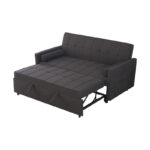 Sofa-bed Jursy charcoal fabric 170x91x90cm - Image 4