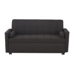 Sofa-bed Jursy charcoal fabric 170x91x90cm - Image 5