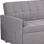 Sofa-bed Jursy gray fabric 170x91x90cm - Image 4