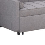 Sofa-bed Jursy gray fabric 170x91x90cm - Image 5