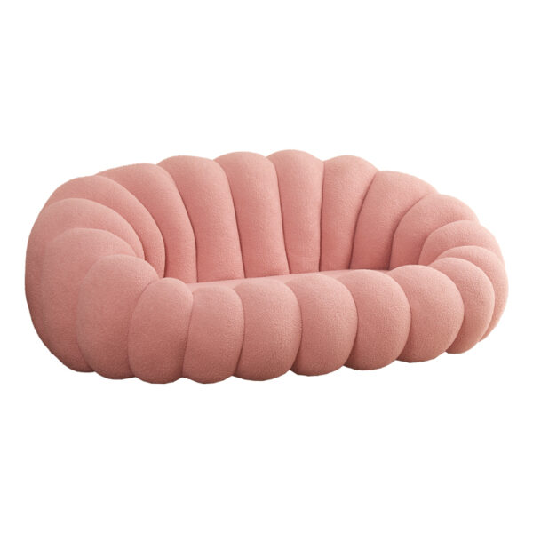 Маргаритин тросед розова букле ткаенина 180х100х67см