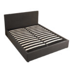 Double bed with storage space Zamblene anthracite fabric 160x200cm - Image 4