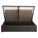 Double bed with storage space Zamblene anthracite fabric 160x200cm - Image 6