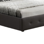 Double bed with storage space Cankere black pu 160x200cm - Слика 6
