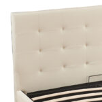 Double bed with storage space Cankere cream pu 160x200cm - Слика 5