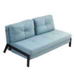 Sofa-bed Hafrene fabric in petrol color 151x94x71cm - Слика 2