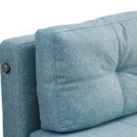 Sofa-bed Hafrene fabric in petrol color 151x94x71cm - Слика 4