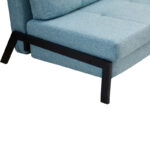 Sofa-bed Hafrene fabric in petrol color 151x94x71cm - Слика 5