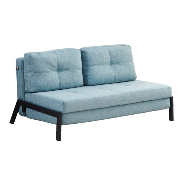 Sofa-bed Hafrene fabric in petrol color 151x94x71cm