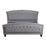 Double bed Camaro fabric in grey color 160x200cm - Слика 3