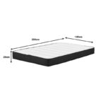 Casmeriane Pocket spring roll pack single-sided mattress 140x200x20cm - Слика 6