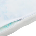 Top Casmeriane white fabric-memory foam 90x190x5cm - Image 4