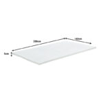 Top Casmeriane roll pack white fabric-memory foam 140x200x5cm - Слика 6