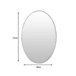 Eggo Inart mirror in golden shade 61x40.6x0.9cm - Image 2
