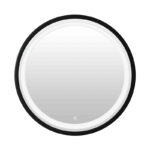 Led mirror  Goslyn Inart in black shade D55.4x4.5cm