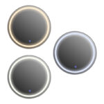 Led mirror  Goslyn Inart in black shade D55.4x4.5cm - Image 3