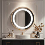 Mirror Led Starli Inart in bronze shade D70x5.5cm - Слика 2