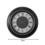 Retta Inart wall clock in antique black and gold tone D60.8x5.6cm - Слика 2