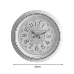 Alicce Inart wall clock in antique white and gold tone D58.2x5.6cm - Image 2